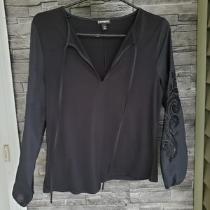Express Women's Black Blouse